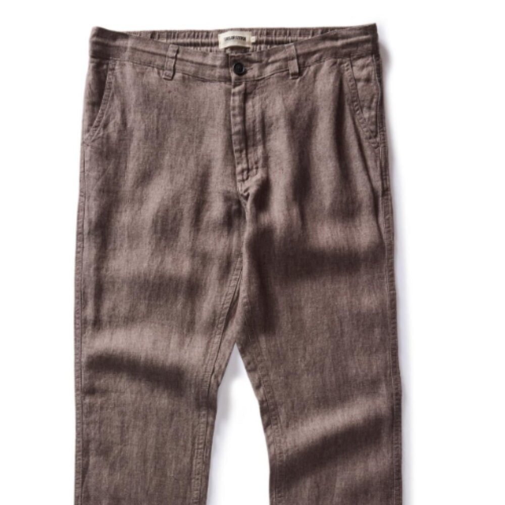 Easy Pant in Cocoa Linen